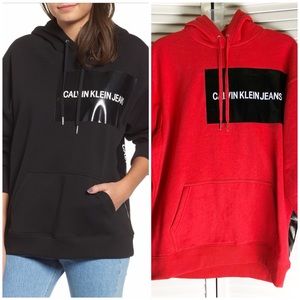 calvin klein multi logo jacket